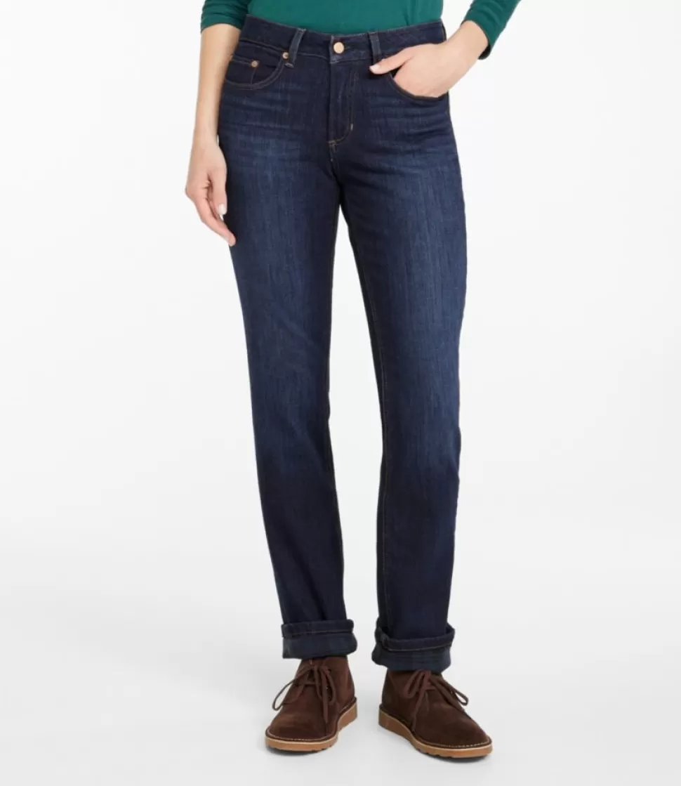Jeans Donna in Denim Elasticizzato BeanFlex® - Vita Media con Rinforzo Interno, Taglio Dritto e Tessuto Morbido per Massimo Comfort