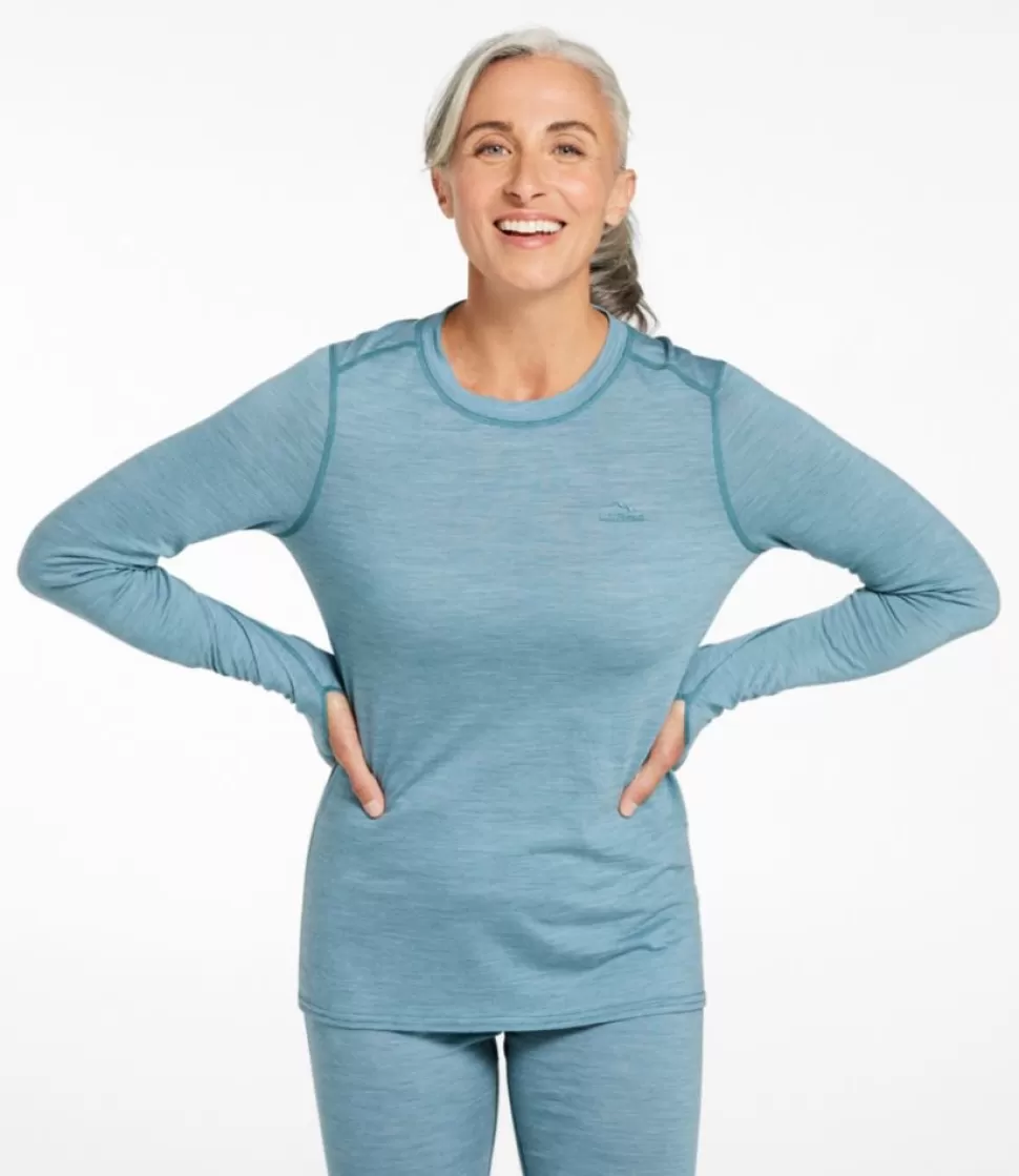 Maglia Termica Donna Cresta Ultralight 150 a Maniche Lunghe con Fantasia a Righe - Base Layer Ultraleggero per Sport Invernali