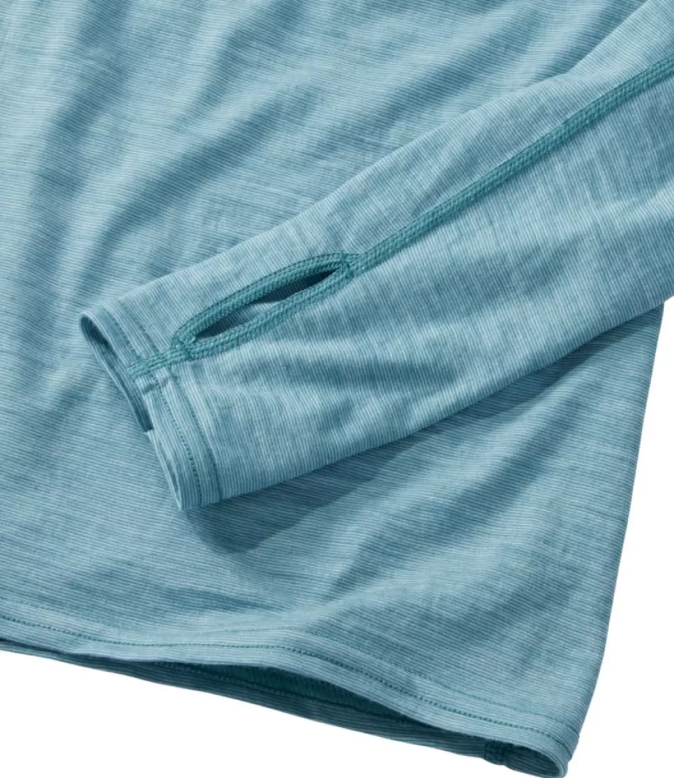 Maglia Termica Donna Cresta Ultralight 150 a Maniche Lunghe con Fantasia a Righe - Base Layer Ultraleggero per Sport Invernali