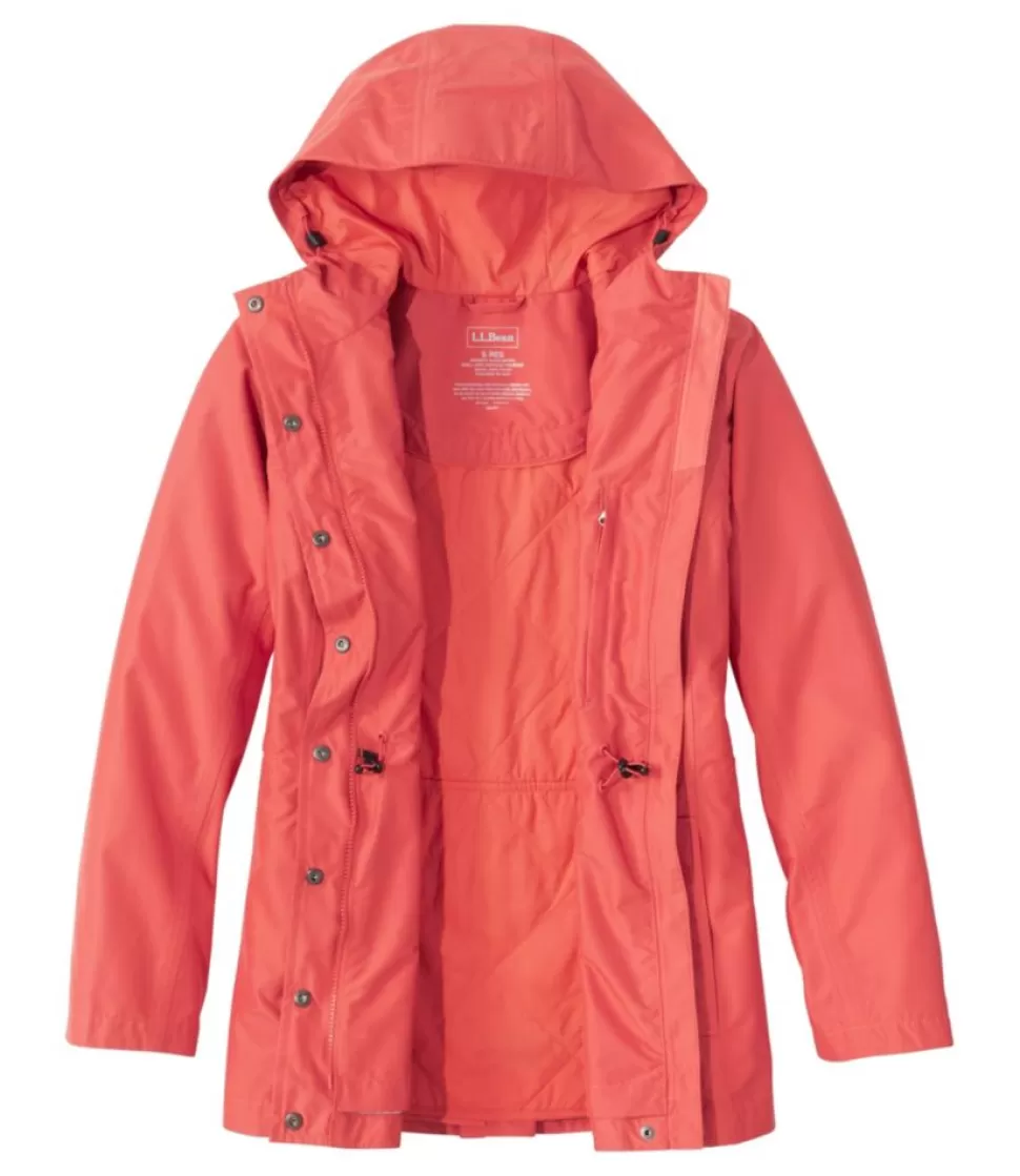 Giacca Antipioggia Donna Impermeabile con Fodera PrimaLoft, Leggera e Calda per Tutte le Stagioni - Stile Moderno e Comoda da Indossare