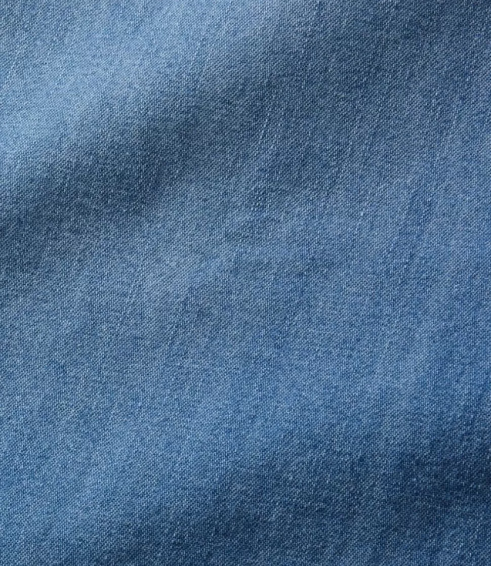 Offerta Lampo: Vestito Camicia Denim Lavato Vintage L.L.Bean - Abito Donna con Taglio Shirt, Confortevole e Versatile per Stile Casual-Chic. Disponibile nella Sezione Abbigliamento Sportivo e Abiti Giornalieri.