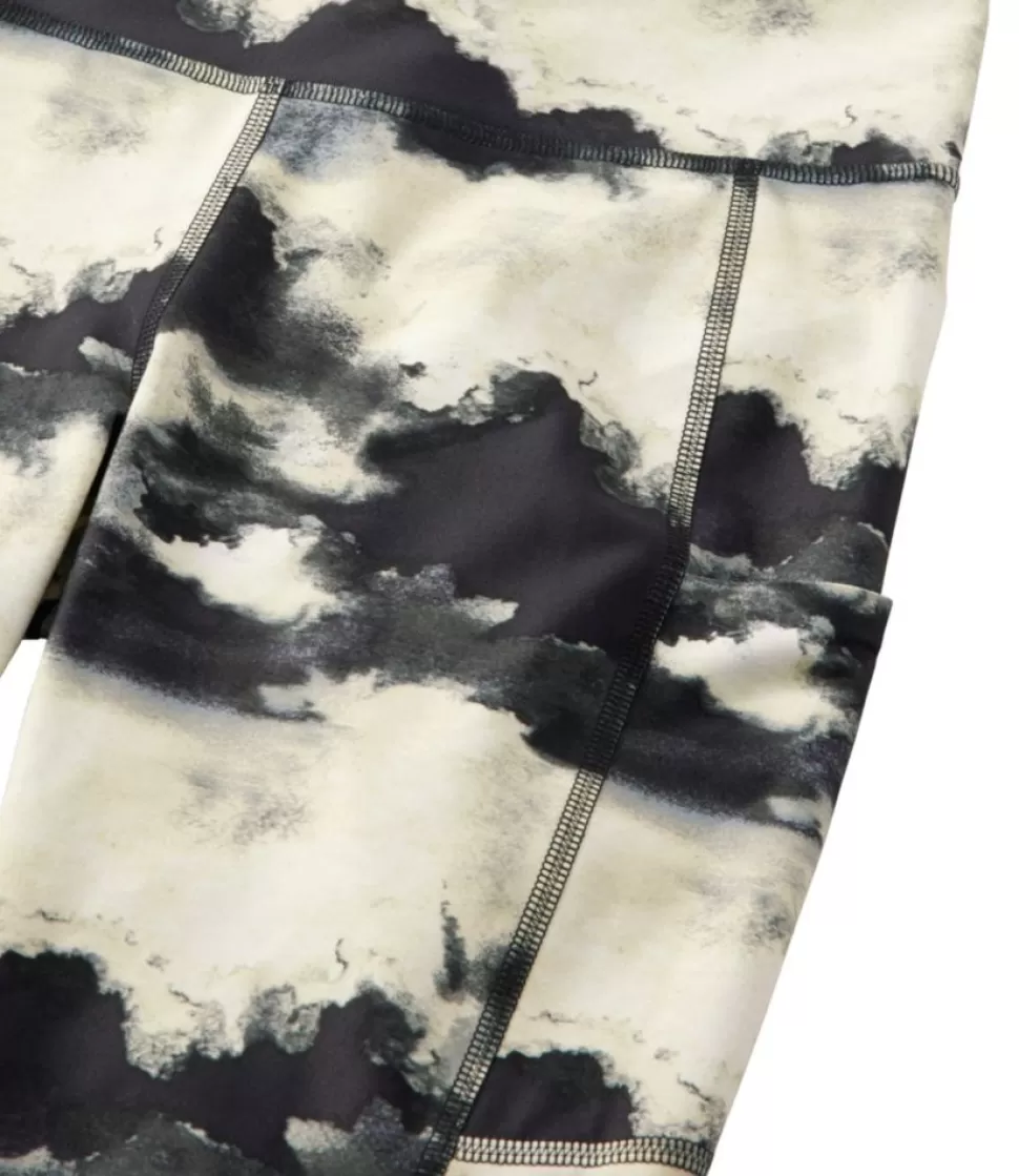 Leggings Sportive Donna Vita Alta con Tasche - Stampa Elegante e Tessuto Traspirante per Allenamento o Tempo Libero, Modello 7/8 Comodi e Pratichi per Attività Giornaliera