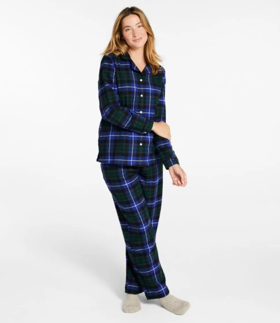 Pigiama Invernale in Flanella Morbida con Motivo Scozzese - Intimo Notte Femminile per Serate Relax