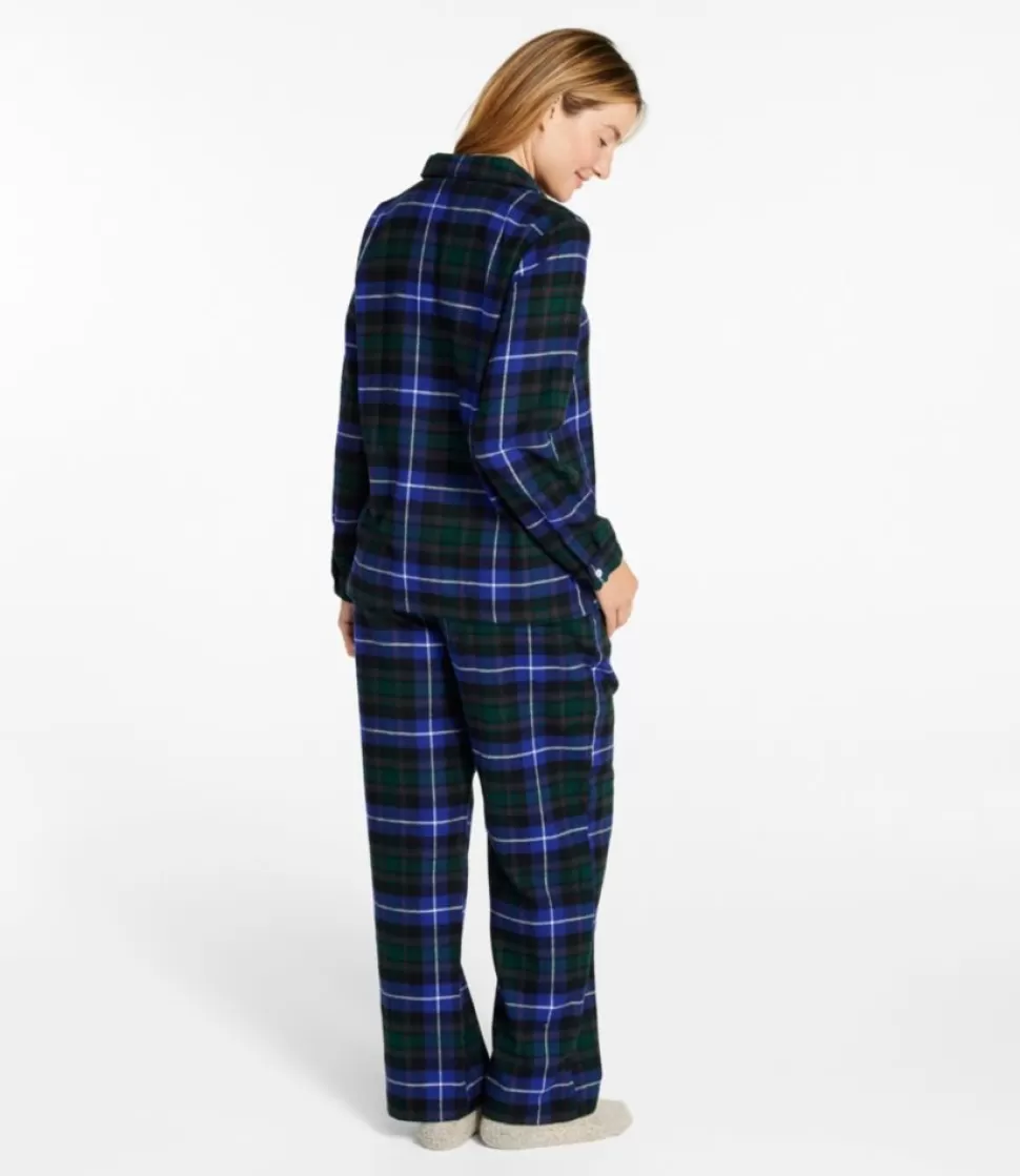Pigiama Invernale in Flanella Morbida con Motivo Scozzese - Intimo Notte Femminile per Serate Relax