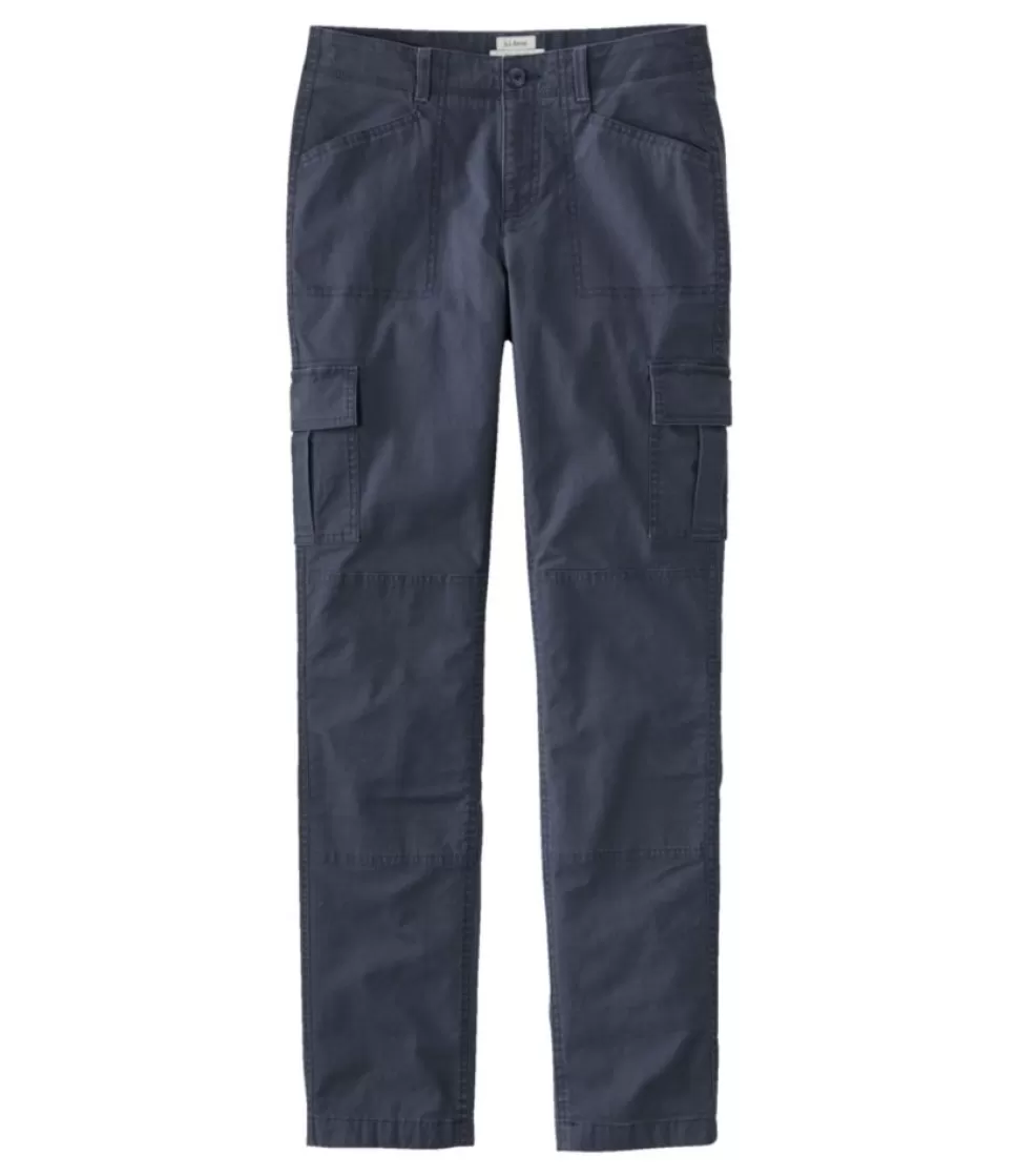 Pantaloni Cargo Donna Comodi in Tessuto Elasticizzato, Vita Media con Design Dritto e Fodera Morbida - Ideali per Look Casual e Attivo