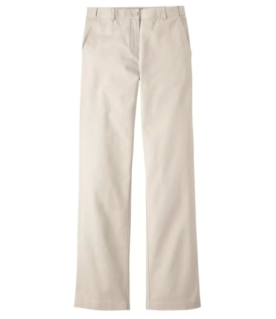 Pantaloni Donna Bayside Antipiega, Vita Alta con Cintura Confortevole Incorporata e Taglio Dritto - Ideali per Tutto il Giorno
