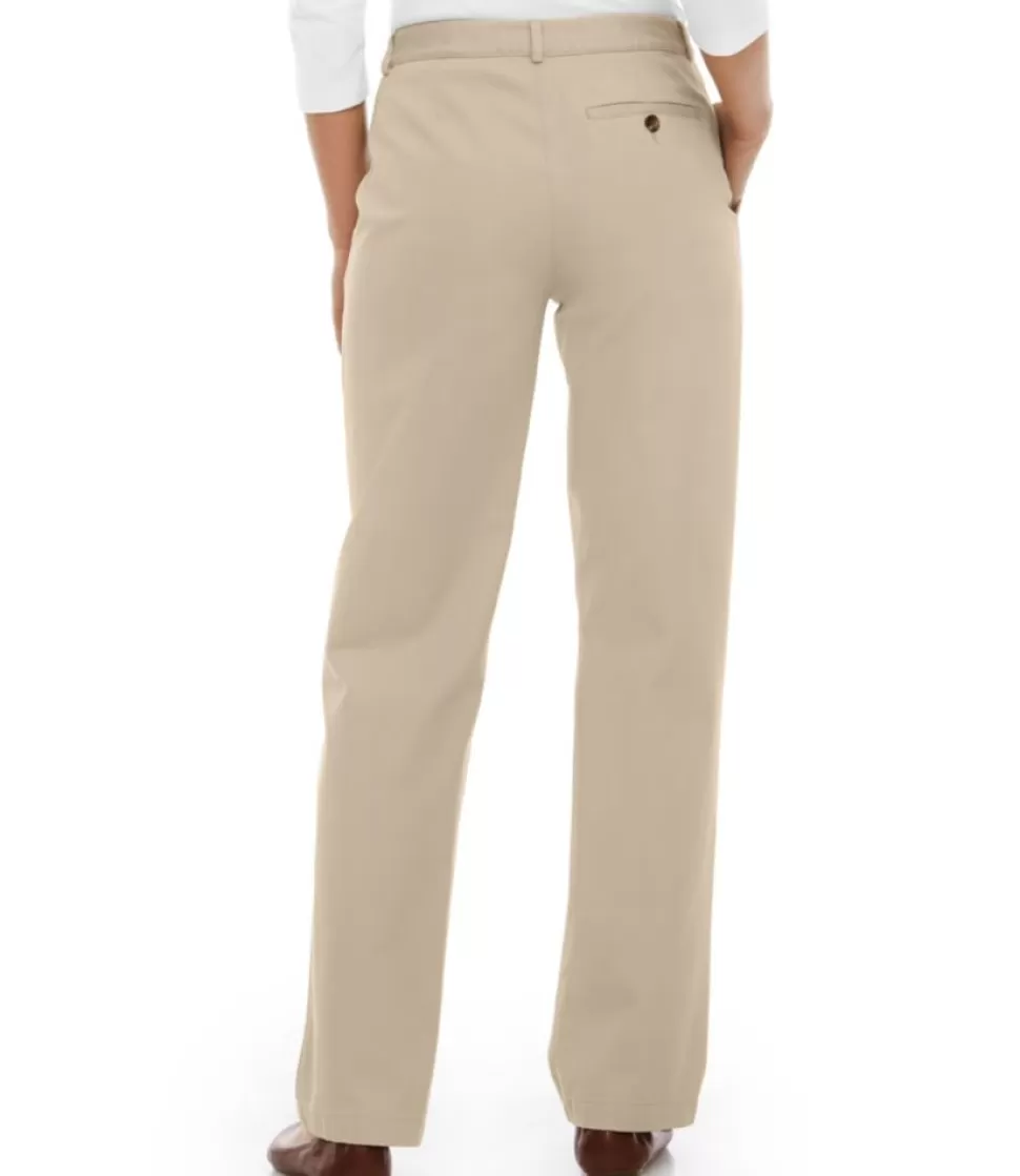 Pantaloni Donna Bayside Antipiega, Vita Alta con Cintura Confortevole Incorporata e Taglio Dritto - Ideali per Tutto il Giorno