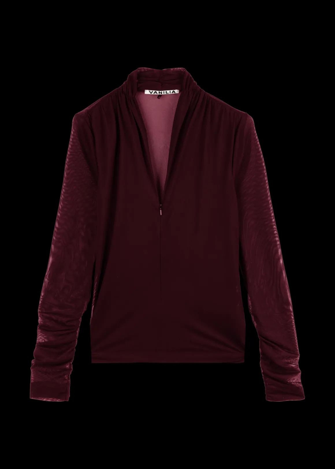 VANILIA Top in Mesh Avvolgente con Design Elegante - Ideale per Degustazioni di Vini (Edizione Limitata 24h)

（：VANILIA，。