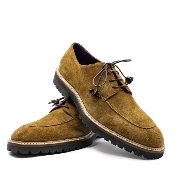 Scarpe Casual Zelli in Morbida Pelle di Capra - Design con Punta Divisà e Lacci Regolabili per Stile Urbano