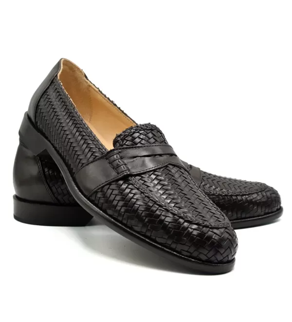 Loafer Eleganti Zelli Nicola in Pelle Intrecciata - Scarpe Formali con Design Senza Tempo