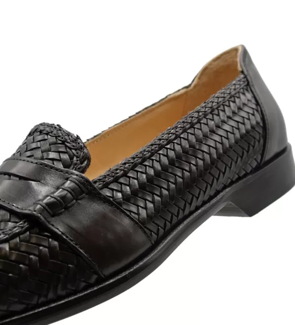 Loafer Eleganti Zelli Nicola in Pelle Intrecciata - Scarpe Formali con Design Senza Tempo