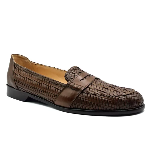Loafer Eleganti Zelli Nicola in Pelle Intrecciata - Scarpe Formali con Design Senza Tempo