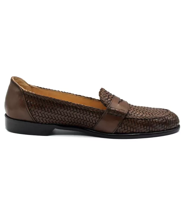 Loafer Eleganti Zelli Nicola in Pelle Intrecciata - Scarpe Formali con Design Senza Tempo