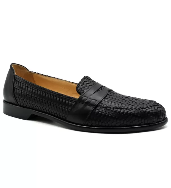 Loafer Eleganti Zelli Nicola in Pelle Intrecciata - Scarpe Formali con Design Senza Tempo