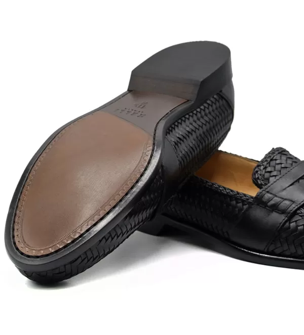 Loafer Eleganti Zelli Nicola in Pelle Intrecciata - Scarpe Formali con Design Senza Tempo