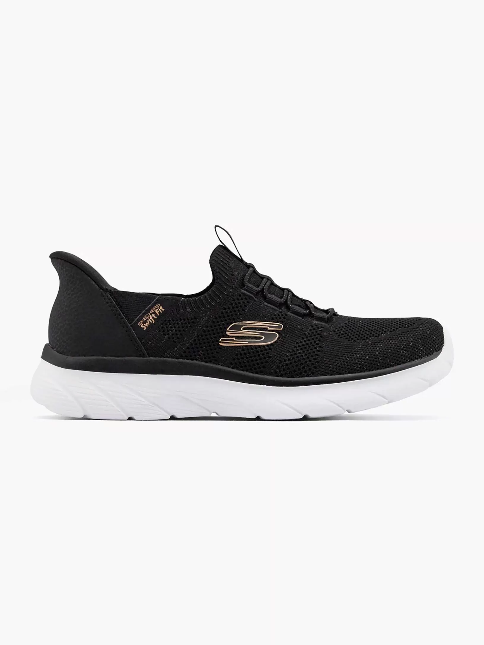 Skechers Scarpe Sportive Donna Nero: Sneaker Senza Lacci Comodissime con Suola Morbida - Design Moderno per Camminate All Day