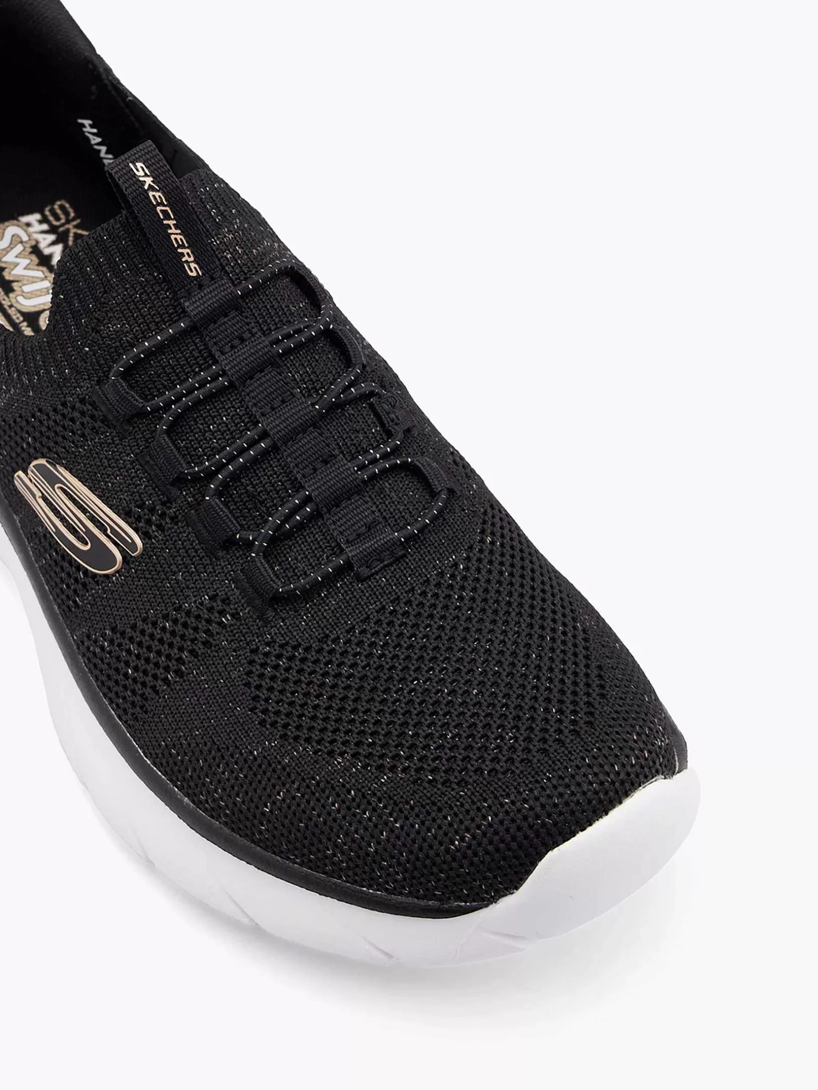 Skechers Scarpe Sportive Donna Nero: Sneaker Senza Lacci Comodissime con Suola Morbida - Design Moderno per Camminate All Day